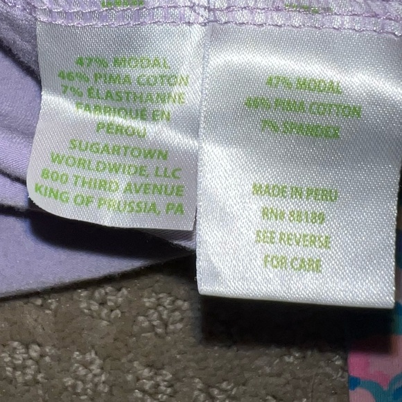 Lilly Pulitzer Finn Top Purple/Blue Print Size Small - Picture 8 of 8